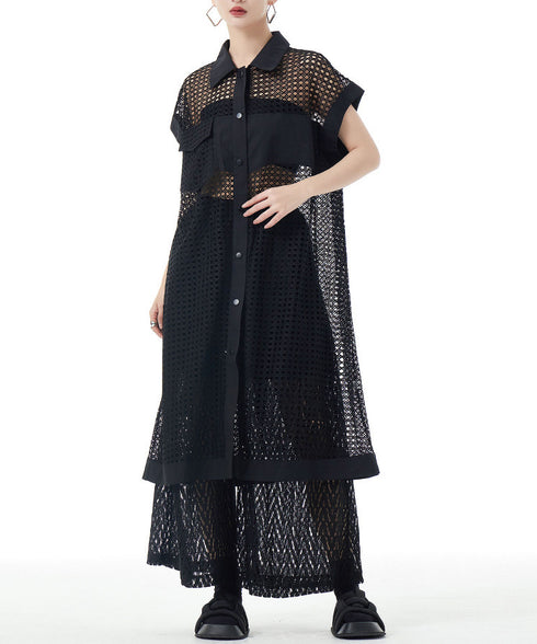 Mesh Long Blouse